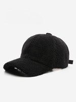 Adjustable Teddy Fur Baseball Cap