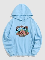 ADVENTURE Desert Vibes Graphic Hoodie L Light blue