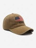 American Flag Embroidered Denim Baseball Cap