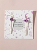 Amethyst Stone Bar Pendant Drop Earrings