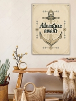 Anchor Adventure Awaits Pattern Wall Hanging Tapestry