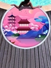 Ancient Architecture Painting Tassel Decor Beach Towel