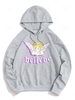 Angel Believe Graphic Hoodie Xl Light gray