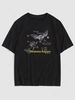 Angels Letters Print Graphic T-shirt 2xl Black
