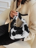 Animal Floral Pattern Fluffy Tote Bag