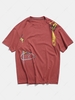 Animal Graffiti Graphic Basic T Shirt 4xl Cherry red