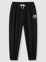 Animal Head Pattern Sweatpants Xl Black
