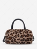 Animal Printed Faux Fur Handbag