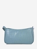 Animal Texture Chain Detail Shoulder Bag