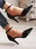 Ankle Strap Criss Cross Open Side Pumps
