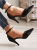 Ankle Strap Criss Cross Open Side Pumps