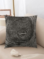 Annual Ring Pattern Plush Pillowcase