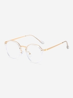 Anti Blue-ray Can Match Myopia Round Frame Glasses