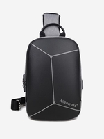 Anti-theft Lock Chest Bag with USB Charging Port