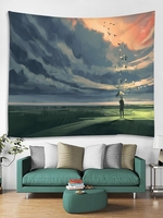 Aquarelle Print Tapestry