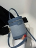 Argyle Colorblock Zippered Bucket Bag