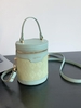Argyle Colorblock Zippered Bucket Bag