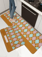 Argyle Pattern Kitchen Floor Mat