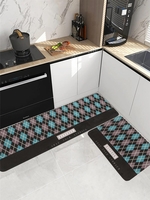 Argyle Pattern Kitchen Floor Mat
