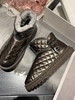 Argyle Textured Waterproof Fleece-lined Snow Boots