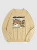 ARIZONA DESERT ADVENTURE Cactus Graphic Sweatshirt S Light coffee
