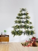 Artificial Pine Christmas Wall Hanging Decor (Excluded Christmas Ball)