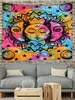Astrology Sun and Moon Graphic Tapestry