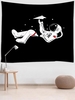 Astronaut Plane Pattern Wall Hanging Tapestry