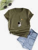 Astronaut Star Print Short Sleeve T Shirt Xl Deep green