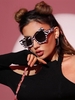 Asymmetric Frame Fashion Sunglasses