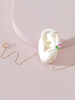 Asymmetric Natural Stone Chain Cuff Earrings