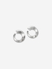 Asymmetrical Circle Metal Stud Earrings