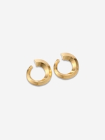 Asymmetrical Circle Metal Stud Earrings