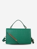Asymmetrical Embossed Solid Crossbody Bag