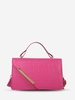 Asymmetrical Embossed Solid Crossbody Bag