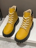 Back Zip Lug Sole Chunky Combat Boots