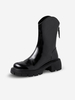 Back Zip Platform Boots