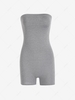 Bandeau Unitard Romper L Light gray