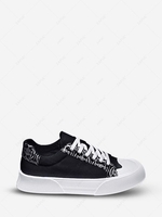 Baroque Pattern Platform Bottom Canvas Shoes