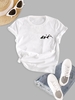 Basic Mountain Graphic T-shirt M White