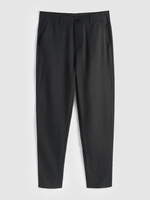 Basic Solid Office Pants M Black