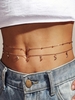 Beach Moon Charm Layered Belly Chain