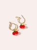 Beads Cherry Pendant Earrings