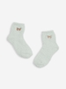 Bear Embroidered Fluffy Anklets Socks