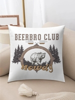 Bear Graphic Pillow Case