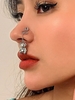 Bear Pendant Twine Metal Nose Clip