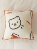 Bear Print Teddy Fur Pillowcase