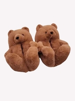 Bear Shape Fuzzy Home Winter Slippers