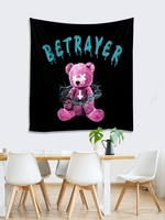 BETRAYER Bear Pattern Wall Hanging Tapestry
