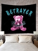 BETRAYER Bear Pattern Wall Hanging Tapestry